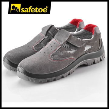 Safetoe Steel Toe Cow Suede Leather Safety Shoes for Summer L-7216